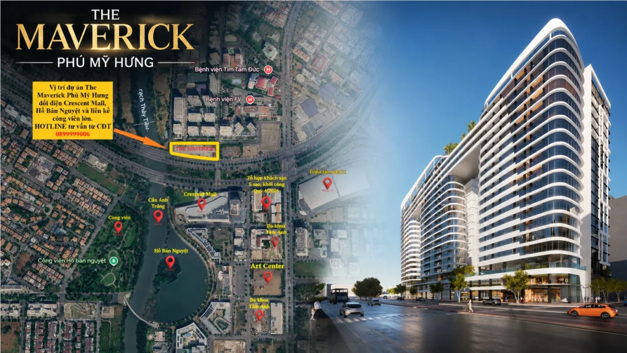 Vị trí dự án căn hộ The Maverick ở đâu? 2 Vị trí dự án The Maverick